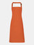 Premier Colours Bib Apron/Workwear (Pack of 2) (Orange) (One Size) (One Size) - Orange
