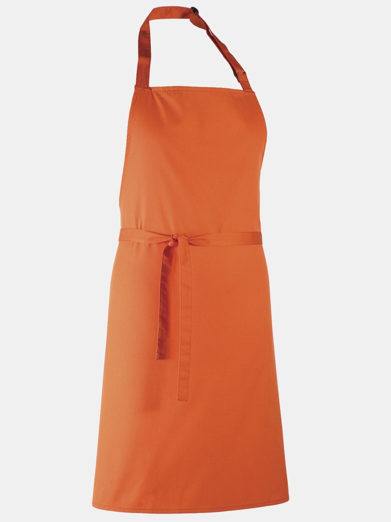 Premier Colours Bib Apron/Workwear (Pack of 2) (Orange) (One Size) (One Size)