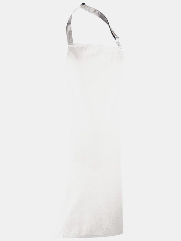 Premier Colours Bib Apron/Workwear (White) (One Size) (One Size) - White