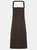 Premier Ladies/Womens Apron (no Pocket) / Workwear (Brown) (One Size) (One Size) - Brown