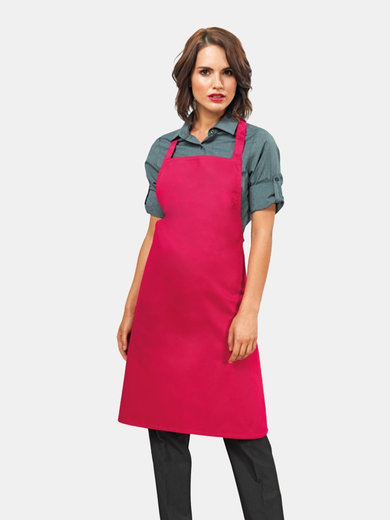 Premier Ladies/Womens Apron (no Pocket) / Workwear (Hot Pink) (One Size) (One Size)