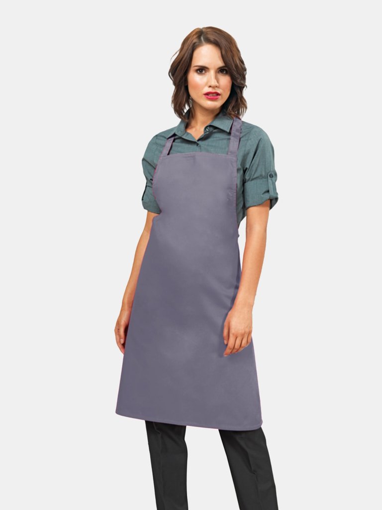 Premier Ladies/Womens Apron (no Pocket) / Workwear (Steel) (One Size) (One Size)