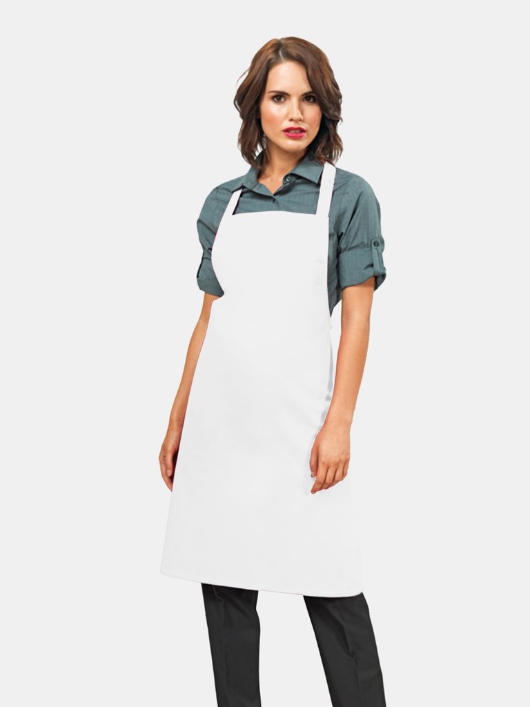 Premier Ladies/Womens Apron (no Pocket) / Workwear (White) (One Size) (One Size)