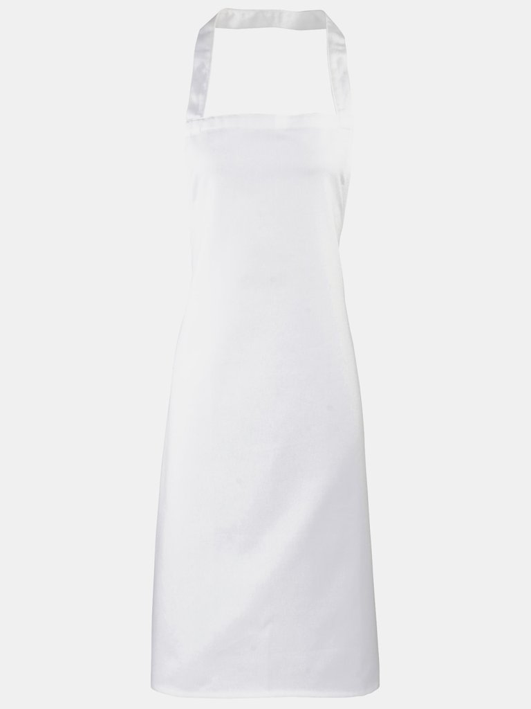 Premier Ladies/Womens Apron (no Pocket) / Workwear (White) (One Size) (One Size) - White