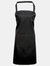 Premier Ladies/Womens Colours Bip Apron With Pocket / Workwear (Black) (One Size) (One Size) - Black