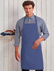 Premier Ladies/Womens Colours Bip Apron With Pocket / Workwear (Marine Blue) (One Size) (One Size)