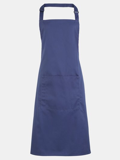 Premier Premier Ladies/Womens Colours Bip Apron With Pocket / Workwear (Marine Blue) (One Size) (One Size) product