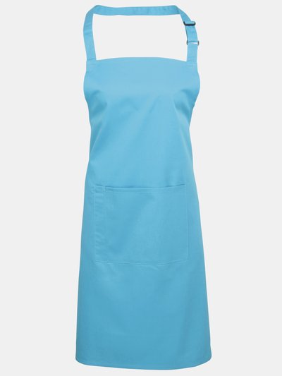 Premier Premier Ladies/Womens Colours Bip Apron With Pocket / Workwear (Turquoise) (One Size) (One Size) product
