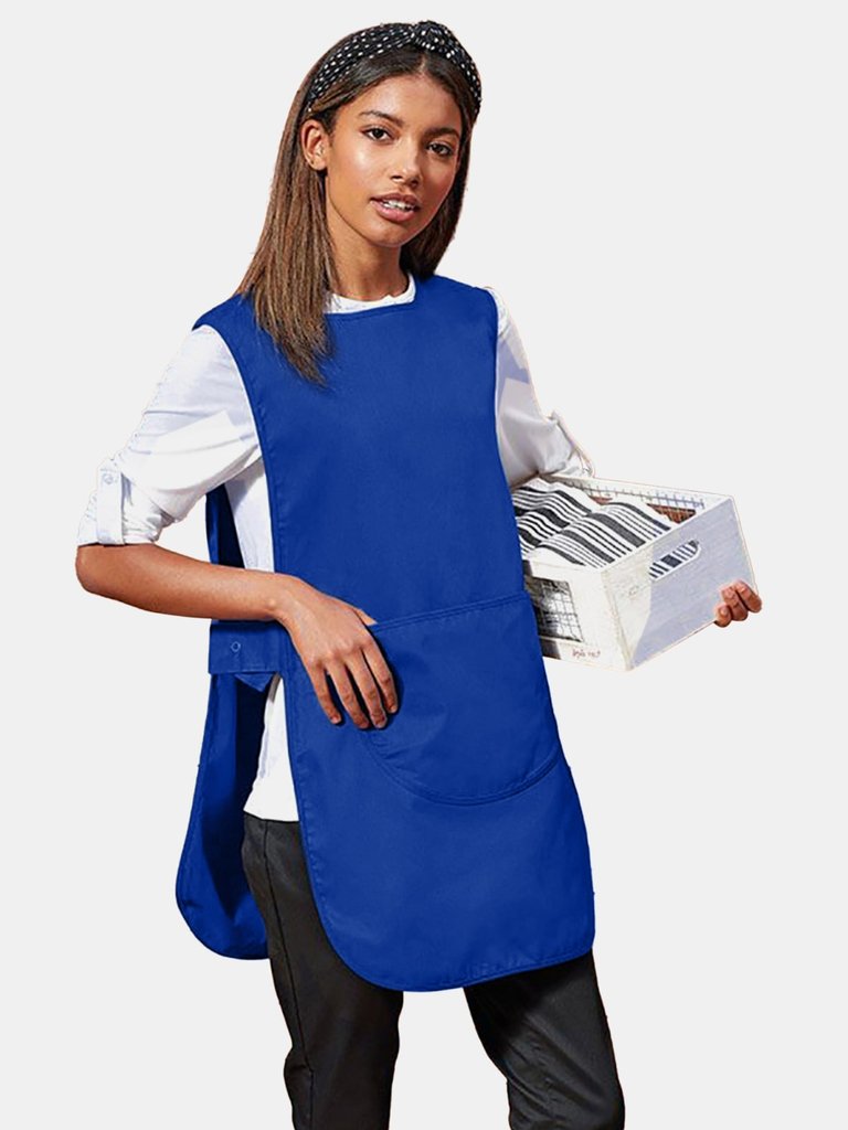 Premier Ladies/Womens Long Length Pocket Cobbler Apron/Workwear (Royal) (L) (L)