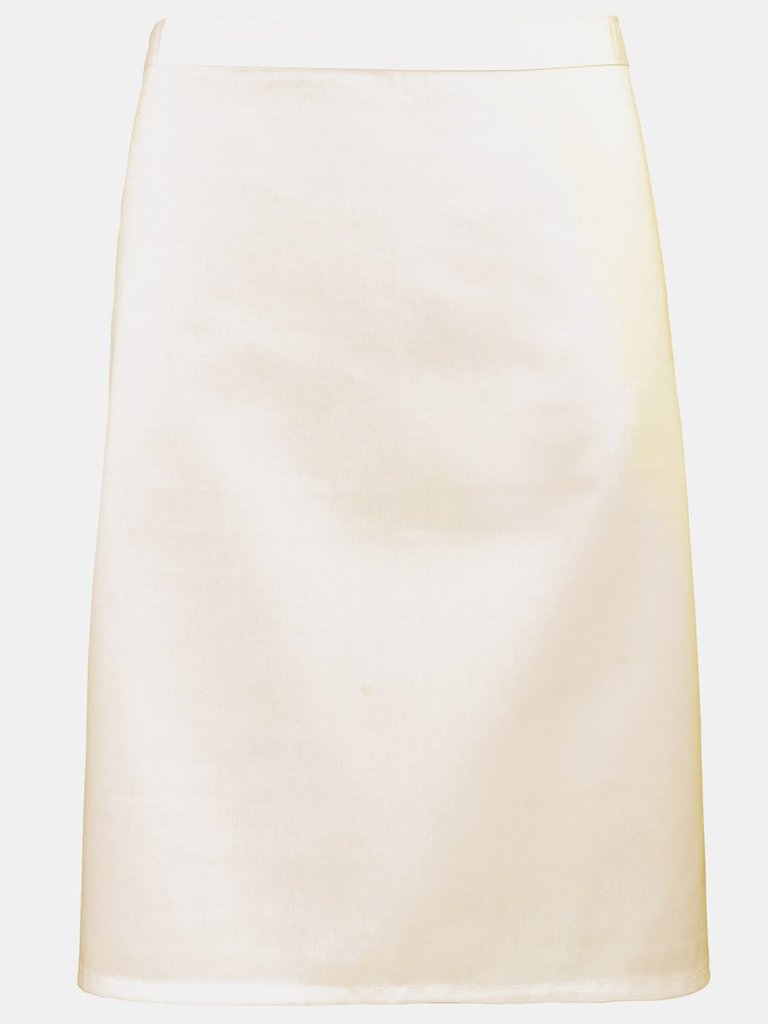 Premier Ladies/Womens Mid-Length Apron (Natural) (One Size) (One Size) - Natural