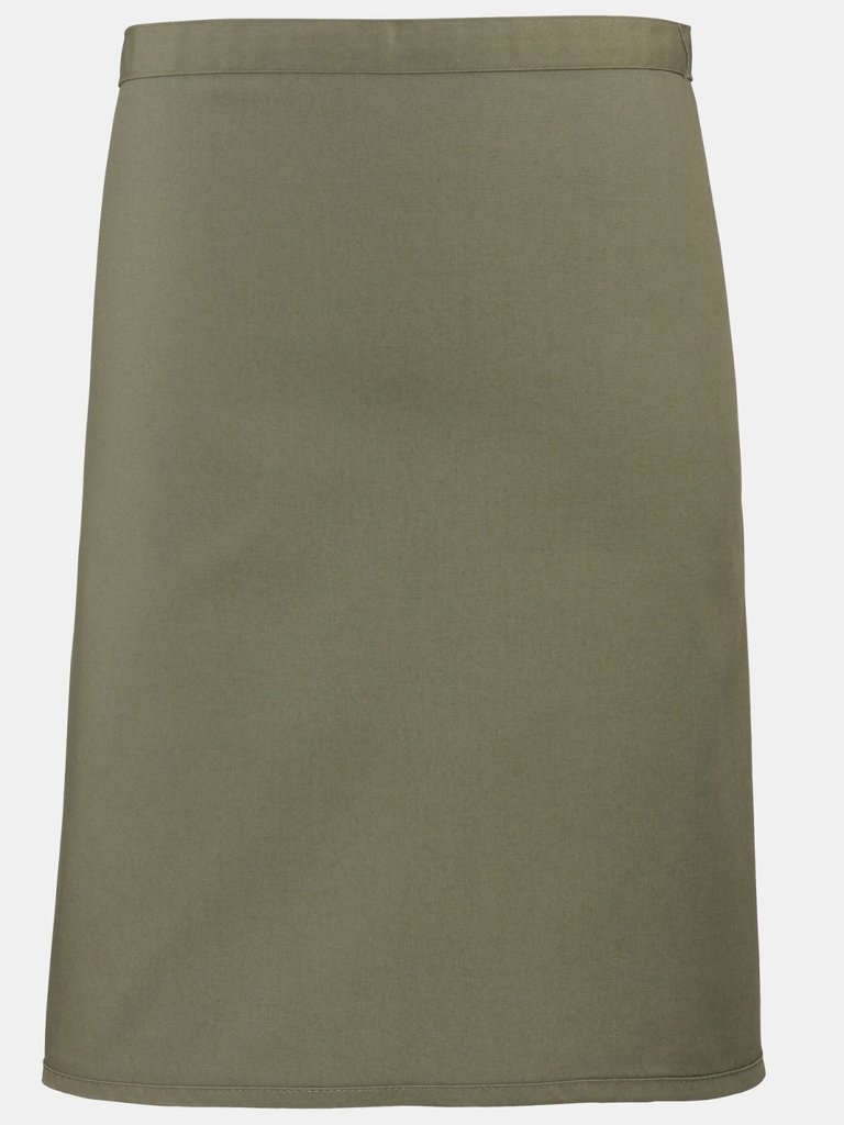 Premier Ladies/Womens Mid-Length Apron (Olive) (One Size) (One Size) - Olive