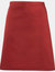 Premier Ladies/Womens Mid-Length Apron (Red) (One Size) (One Size) - Red