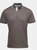 Premier Mens Contrast Coolchecker Polo Shirt (Dark Gray/Silver)