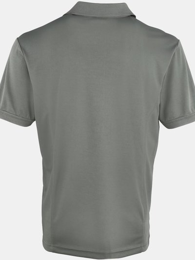 Premier Premier Mens Coolchecker Pique Short Sleeve Polo T-Shirt (Aubergine) product
