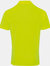 Premier Mens Coolchecker Pique Short Sleeve Polo T-Shirt (Neon Yellow)