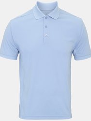Premier Mens Coolchecker Pique Short Sleeve Polo T-Shirt (Turquoise) - Turquoise