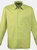 Premier Mens Long Sleeve Formal Plain Work Poplin Shirt (Lime) - Lime