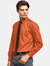 Premier Mens Long Sleeve Formal Plain Work Poplin Shirt (Orange)