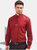 Premier Mens Long Sleeve Formal Plain Work Poplin Shirt (Red)