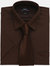 Premier Mens Short Sleeve Formal Poplin Plain Work Shirt (Brown)