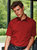 Premier Mens Short Sleeve Formal Poplin Plain Work Shirt (Red)