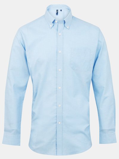 Premier Premier Mens Signature Oxford Long Sleeve Work Shirt (Light Blue) product
