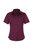 Premier Short Sleeve Poplin Blouse/Plain Work Shirt (Aubergine) - Aubergine