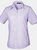 Premier Short Sleeve Poplin Blouse/Plain Work Shirt (Lilac) - Lilac