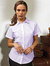 Premier Short Sleeve Poplin Blouse/Plain Work Shirt (Lilac)