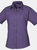 Premier Short Sleeve Poplin Blouse/Plain Work Shirt (Purple) - Purple
