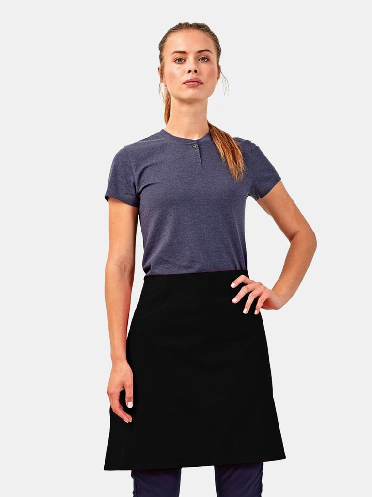 Premier Unisex Calibre Heavy Cotton Canvas Waist Apron (Black) (One Size) (One Size)