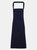 Premier Unisex Chino Cotton Bib Apron (Navy) (One Size) (One Size) - Navy