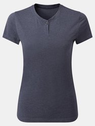 Premier Womens/Ladies Comis Marl Sustainable T-Shirt - Navy