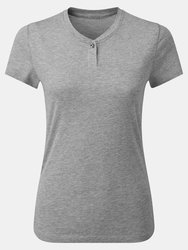 Premier Womens/Ladies Comis Marl Sustainable T-Shirt - Gray