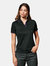 Premier Womens/Ladies Contrast Coolchecker Polo Shirt (Black/Purple)