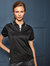 Premier Womens/Ladies Contrast Coolchecker Polo Shirt (Black/White)