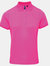 Premier Womens/Ladies Coolchecker Short Sleeve Pique Polo T-Shirt (Neon Pink) - Neon Pink