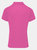 Premier Womens/Ladies Coolchecker Short Sleeve Pique Polo T-Shirt (Neon Pink)