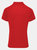 Premier Womens/Ladies Coolchecker Short Sleeve Pique Polo T-Shirt (Red)