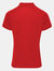 Premier Womens/Ladies Coolchecker Short Sleeve Pique Polo T-Shirt (Red)