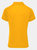 Premier Womens/Ladies Coolchecker Short Sleeve Pique Polo T-Shirt (Sunflower)