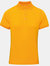 Premier Womens/Ladies Coolchecker Short Sleeve Pique Polo T-Shirt (Sunflower) - Sunflower