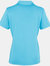 Premier Womens/Ladies Coolchecker Short Sleeve Pique Polo T-Shirt (Turquoise)