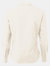 Premier Womens/Ladies Poplin Long Sleeve Blouse / Plain Work Shirt (Natural)
