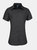 Premier Womens/Ladies Supreme Heavy Poplin Short Sleeve Work Shirt (Black) - Black