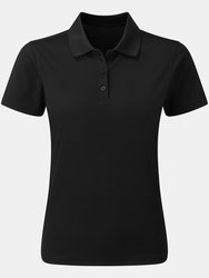 Premier Womens/Ladies Sustainable Polo Shirt - Black