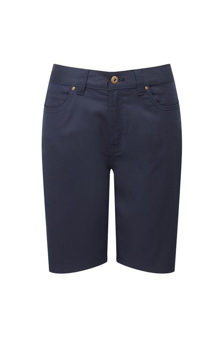 Womens/Ladies Chino Shorts - Navy - Navy