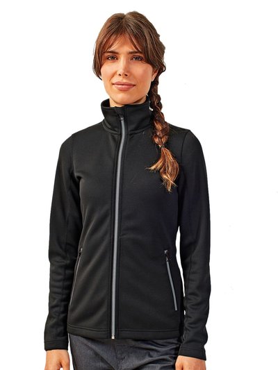 Premier Womens/Ladies Dyed Sweat Jacket - Black product