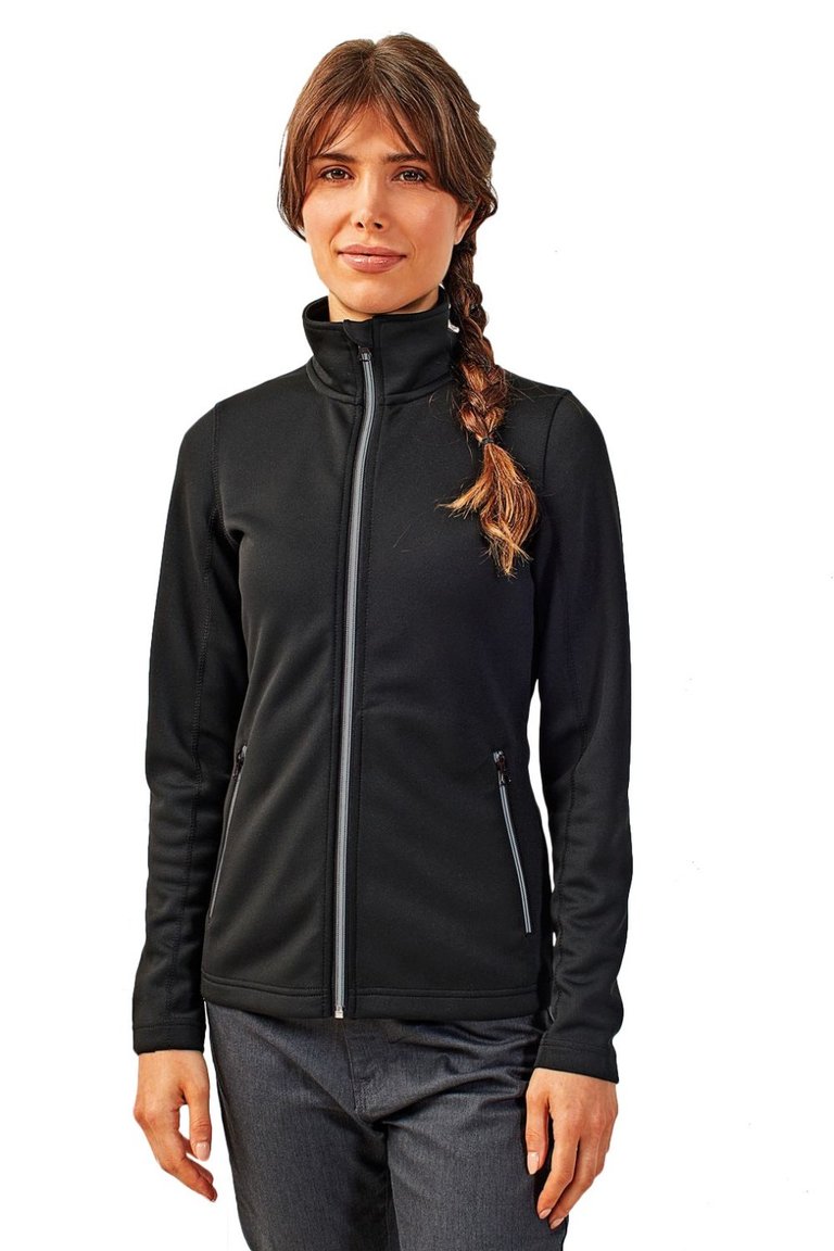 Womens/Ladies Dyed Sweat Jacket - Black - Black