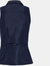 Womens/Ladies Herringbone Waistcoat - Navy